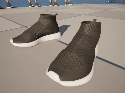Shoes 115 - All MH Bodies - UE5 Skeletons - Rigged Low-poly 3D model