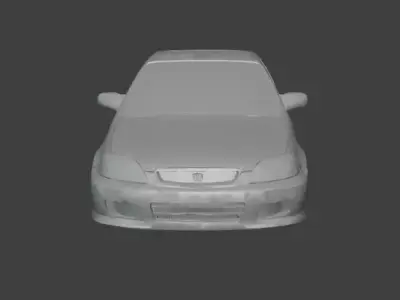 JDM Compact Coupe RC Body - 1-30 Scale Sport Shell  3D print model