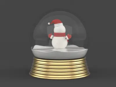 Snowman 3D model 2