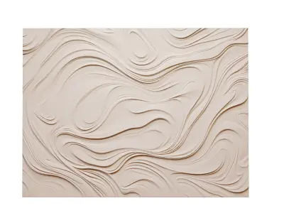 modern panel wall decor set wall relief mural CNC 133 3D model