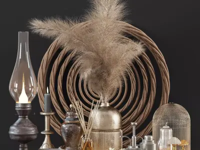 decorative set 13 3D model