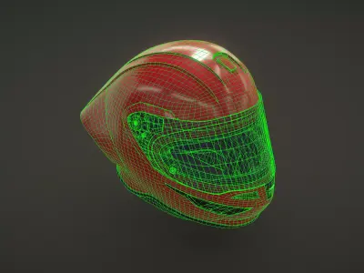 Moto GP Helmet 3D model