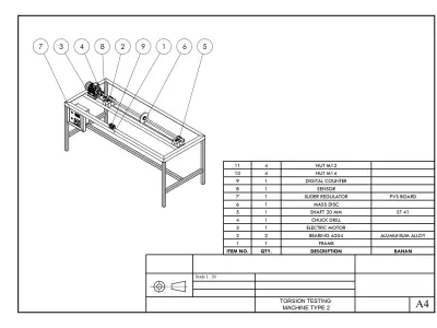 Torsion Testing Machine 3D print model