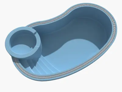 Swimming Pool 02 3D model