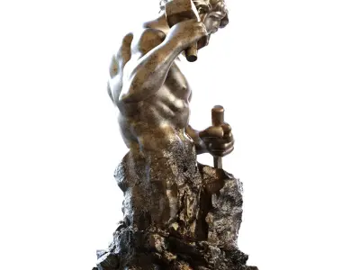 The Self Made Man set 783 Low-poly 3D model