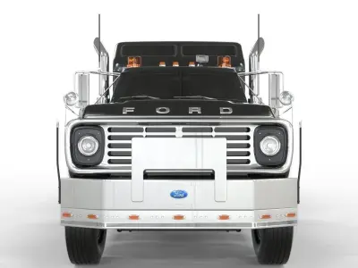 Truck 750 Extended Cab With interior   3D model