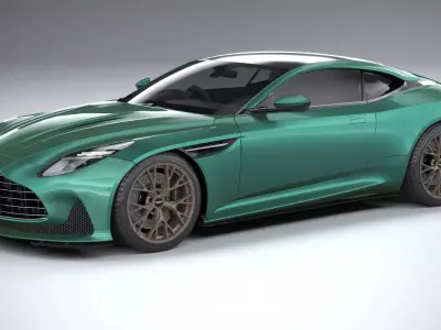 Aston Martin DB12 2024 LowPoly 3D model