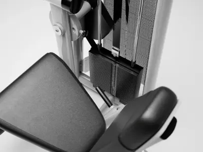 Gym Leg Extension Machine 3D model