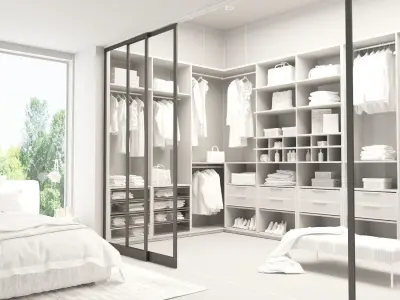 Walk In Wardrobe 3D model