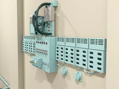 Heating System Pipeline M1 3D model