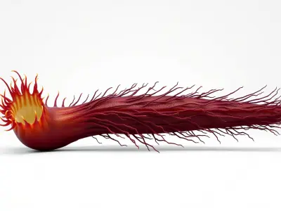 Venus Flytrap Anemone Trap Tentacles Low-poly 3D model