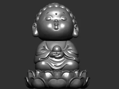 baby buddha 3D print model