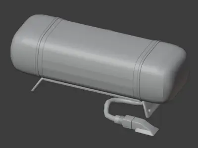 Lightbar rescue vehicle EU Game Ready Separated 3D Detail Low-poly 3D model