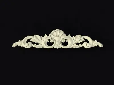 Central decor ornament for furniture 3D model 395