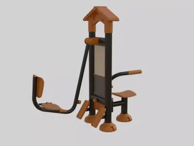 Playground Sport Equipment - 01 3D model
