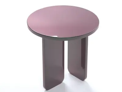 Abstract Purple-Green Side Table Free 3D model