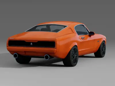 High Quality Muscle Car 3D Model - Equus Bass 770 3D model