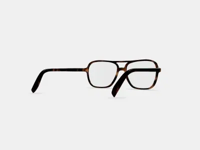 Carrick Eyeglasses in Cognac Tortoise 3D model