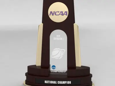 NCAA National Basketball Championship Trophy 3D model