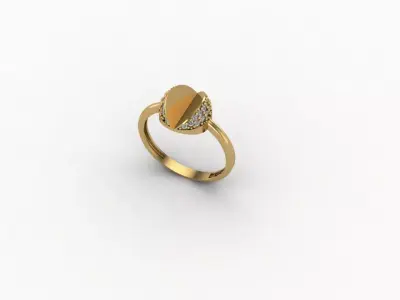 gold ring pint jewelry model 3d stl 3D print model shop