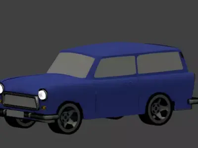 Trabant 601 Combi 3D model