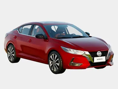 Nissan Sentra 2021 SR Spec Low-poly 3D model