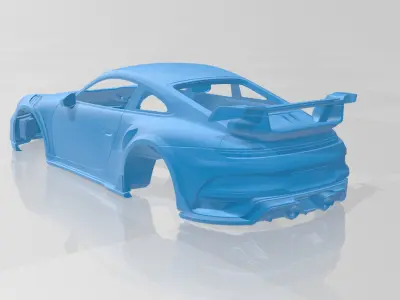 Porsche 911 TECHART GTstreet R 2022 - 3D Printable Car Body 3D print model