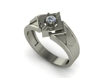 fancy man ring 3D print model