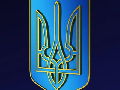 Ukraine State Emblem M 8 3D model