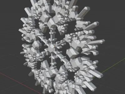 Decor Snowflake Design 1 3D print model