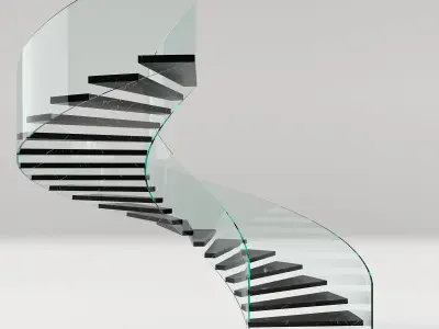 spiral STAIR NO24 A 3D model