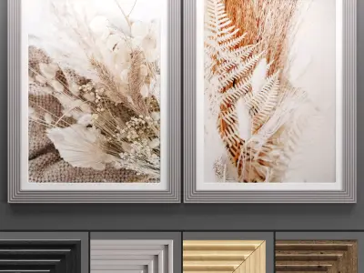 Art Frame 609 Low-poly 3D model