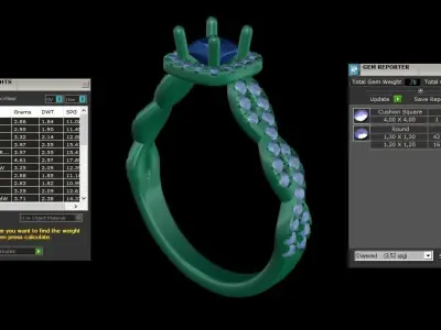 ring code 208 3D print model