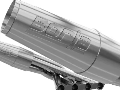 Borla 17036 dragster exhaust headers Low-poly 3D model
