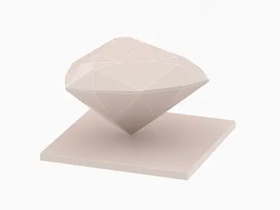 TRILLION Cut Diamond - 3D Printable 3D model