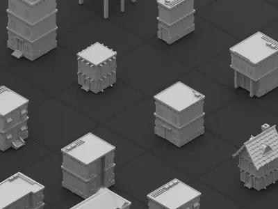 65 Basemesh Architecture Pack 3D model