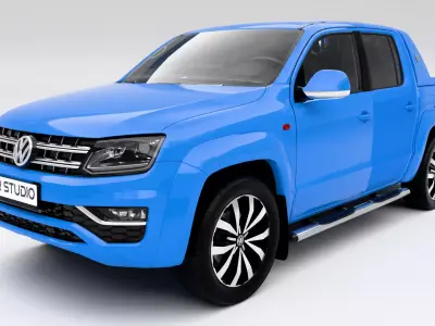 Volkswagen Amarok V6 2017 Low-poly 3D model