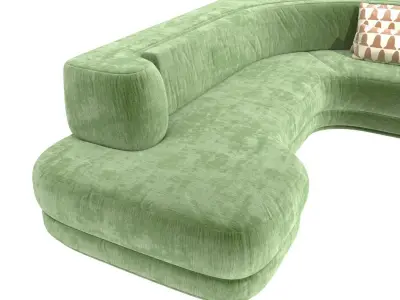 Charles Zana Alexandra sofa invisible collection 3D model