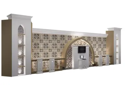  Booth Exhibition Stand a560b 3D model