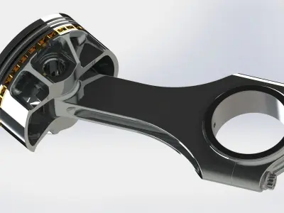 Piston and Connecting Rod 3D model