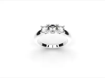 trilogy ring  3D print model