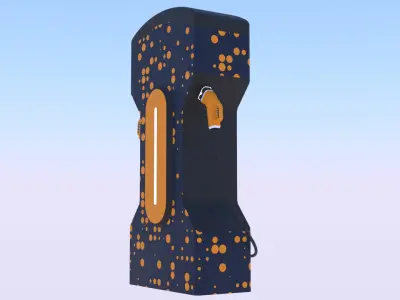 EV charger VII PBR 8K 3D model