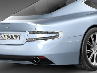 Aston Martin DB9 2013 3D model