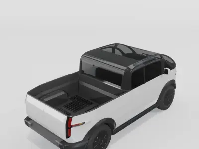 Canoo Pickup Wite 3D model