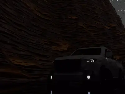 Grey PickUp 3D model