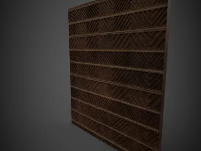 Pattern wall Low-poly 3D model