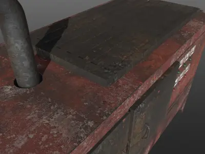 Power Generator Low-poly 3D model 2