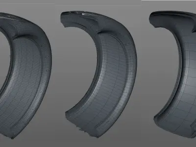 Konig Freeform 18x8 PCD 5x100 with Federal 595 RS 265 35 Low-poly 3D model