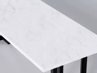 Marble Table 3D Model True 4K PBR Renders  Low-poly 3D model