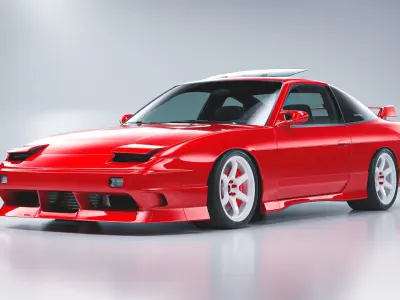 Nissan 180sx S13 Type  X 3D model
